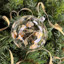 Kerstbal handmade  extra groot nr 15.