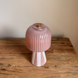 Led lampje Aura beige/licht roze