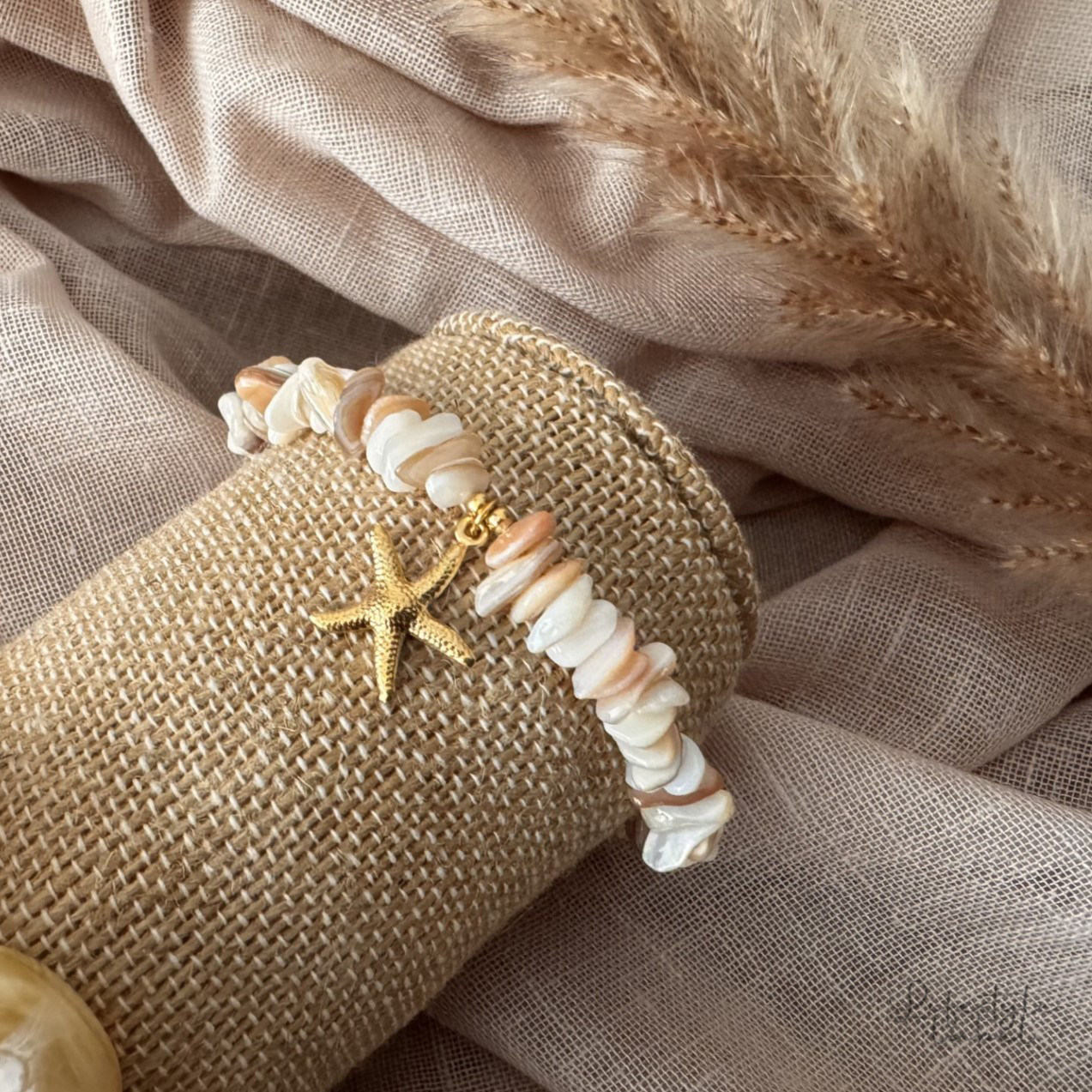 Dames beige armband