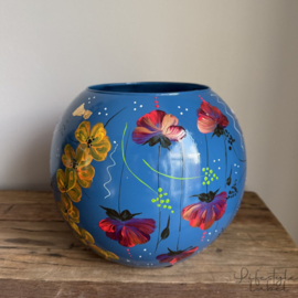 Handbeschilderde vaas Tamara