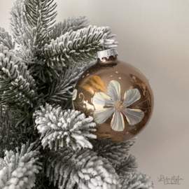 Kerstbal champagne groot