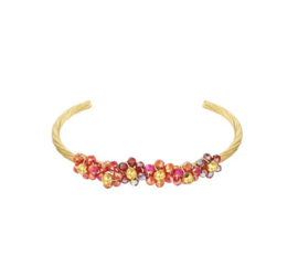 Bloom bangle armband rood