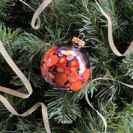 Kerstbal handmade middel nr 21