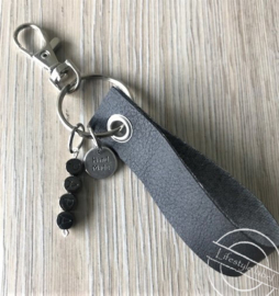 Vaderdag sleutelhanger grijs