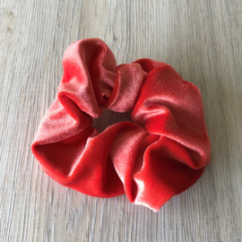 Scrunchie haarelastiek oranje