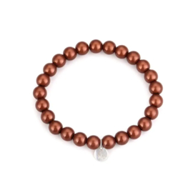 Dames kralenarmband nude
