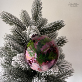 Kerstbal Purple 2 groot