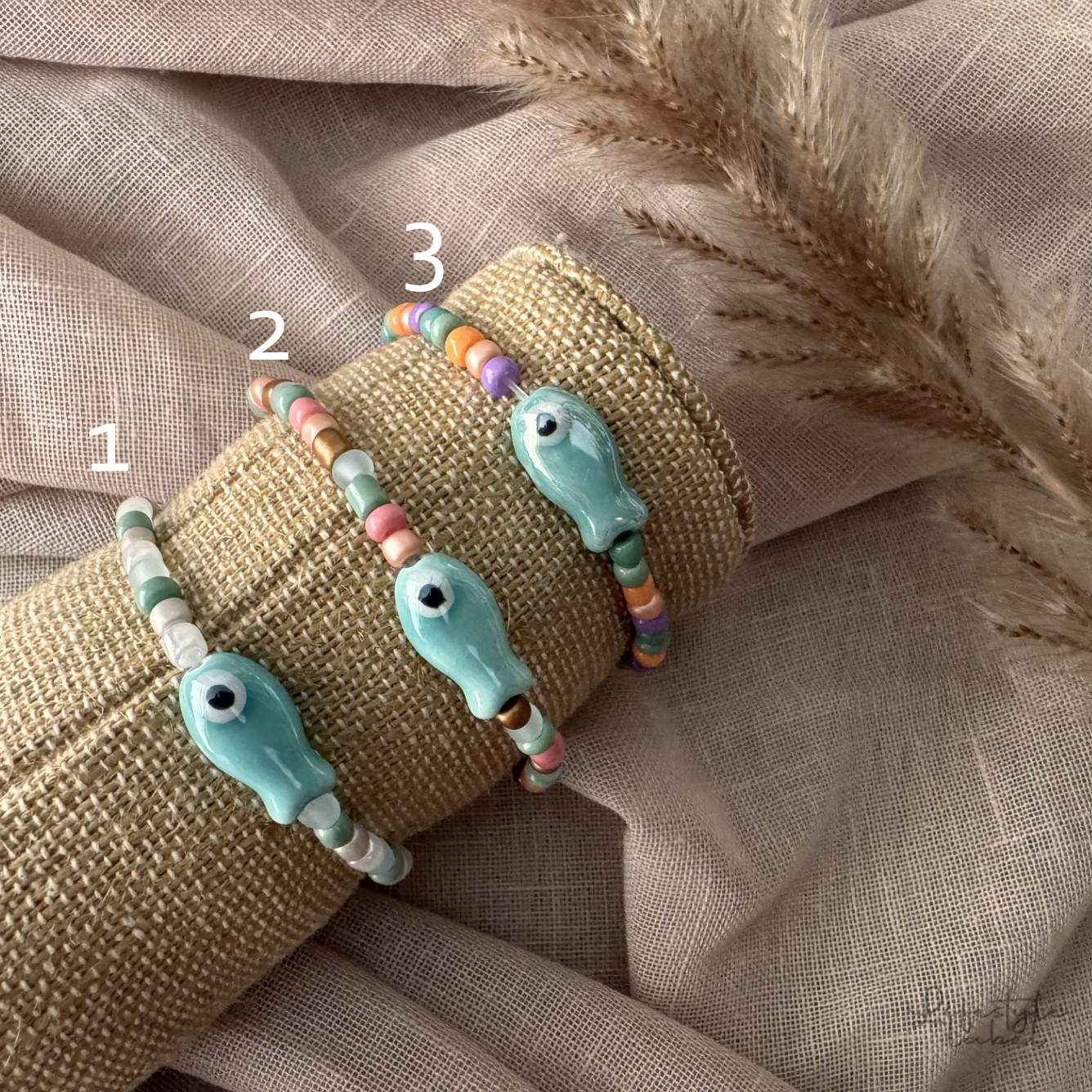 Armband visjes tuquoise