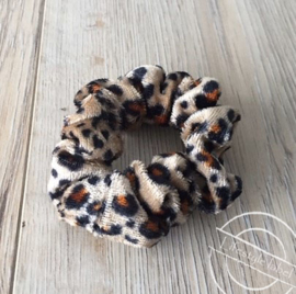 Scrunchie haarelastiek leopard