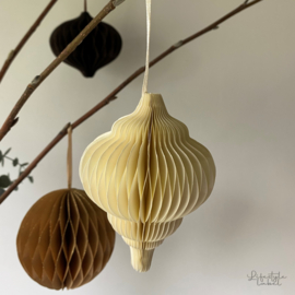 Kerstboom ornament oker rond