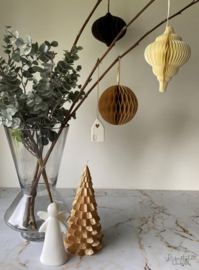 Led kerstengel wit