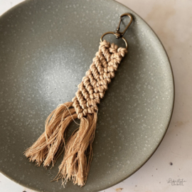 Sleutelhanger bronx taupe