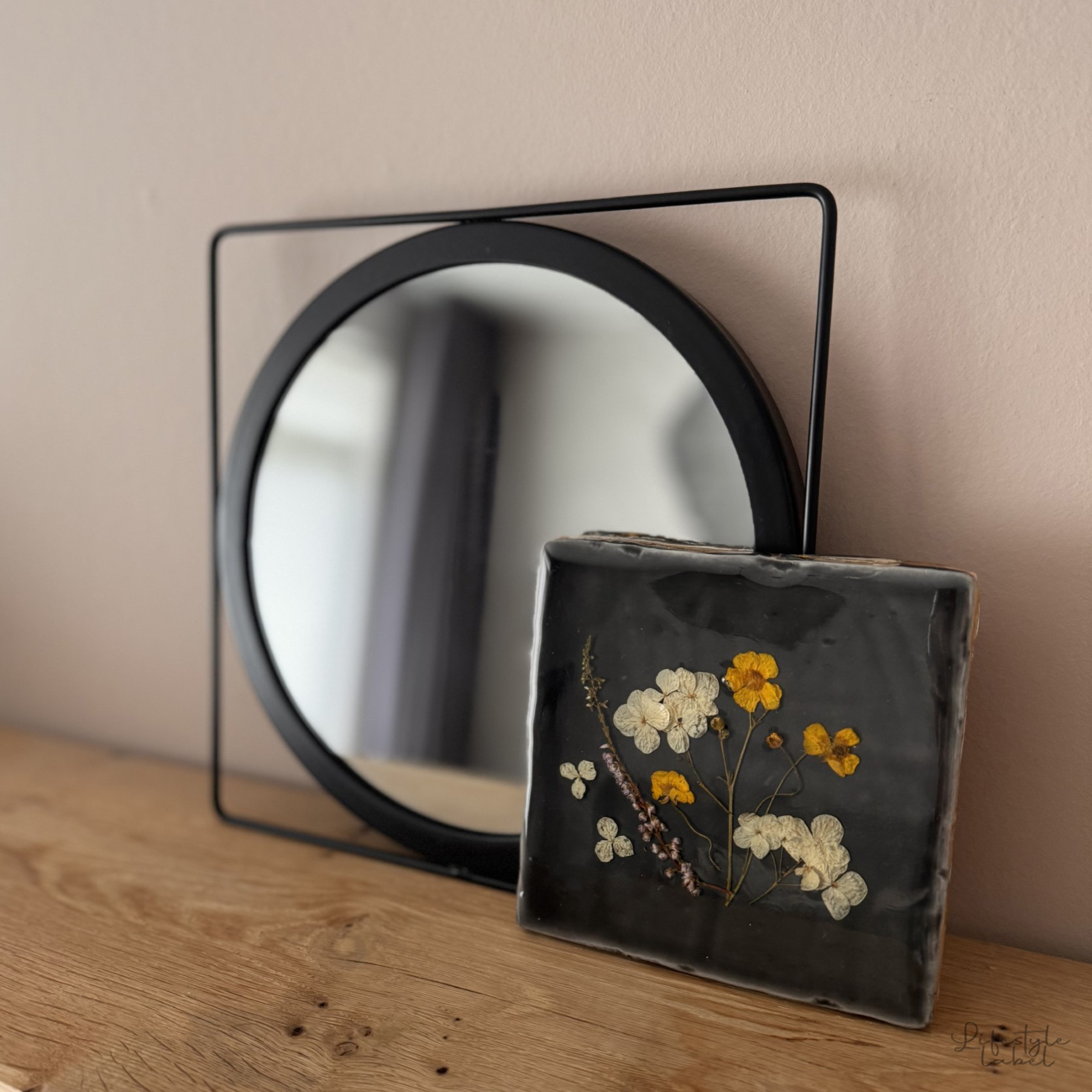 Handmade tegeltje antraciet