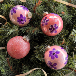 Kerstbal handmade middel set 39