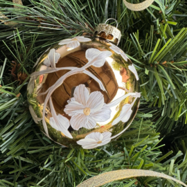Kerstbal handmade middel nr 12.