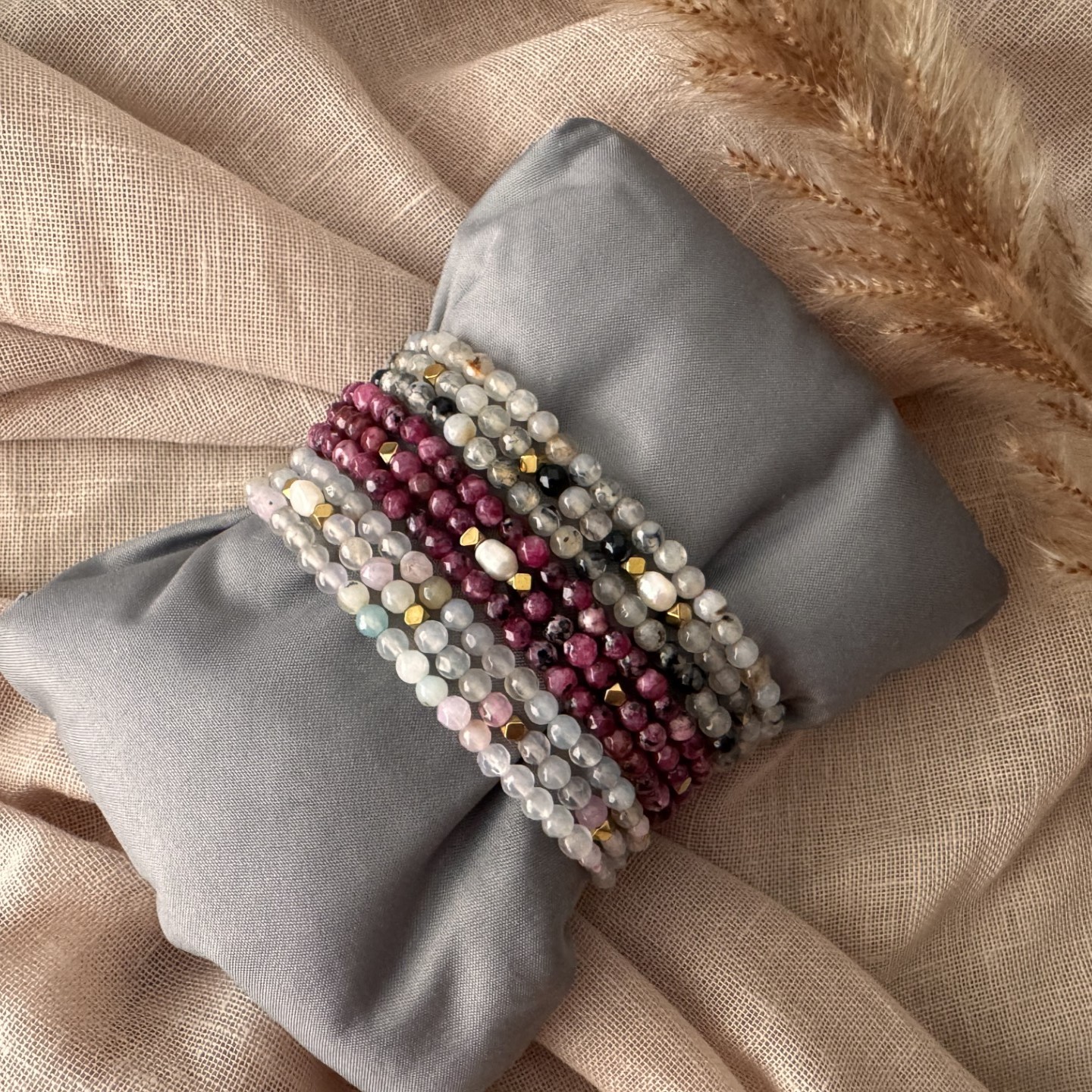 Dames armband Naomi antraciet