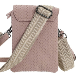 Telefoon/schoudertasje Brisbane oud roze
