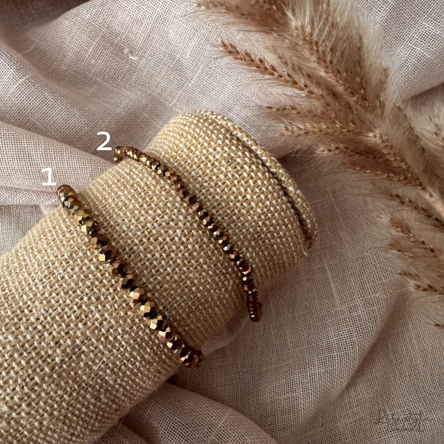 Sprankelende kralen armbandjes goud