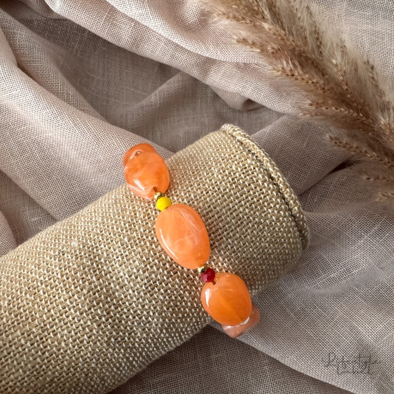 Dames Oranje armband
