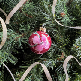 Kerstbal handmade middel nr 43
