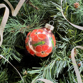 Kerstbal handmade middel nr 42