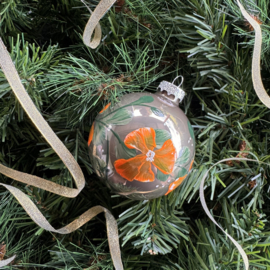 Kerstbal handmade middel nr 24
