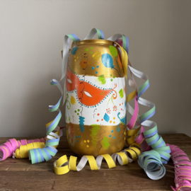 Handbeschilderde vaas carnaval