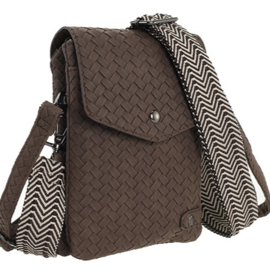 Telefoon/schoudertasje Brisbane d. bruin