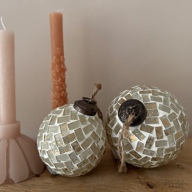 Kerstbal mozaïek glas