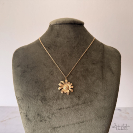 Ketting goud bloem