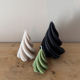 Kerstboom kaars groen twist