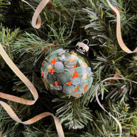 Kerstbal handmade middel nr 23