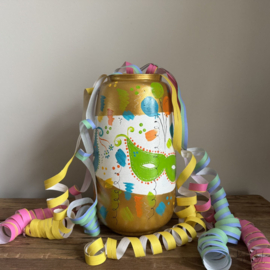 Handbeschilderde vaas carnaval