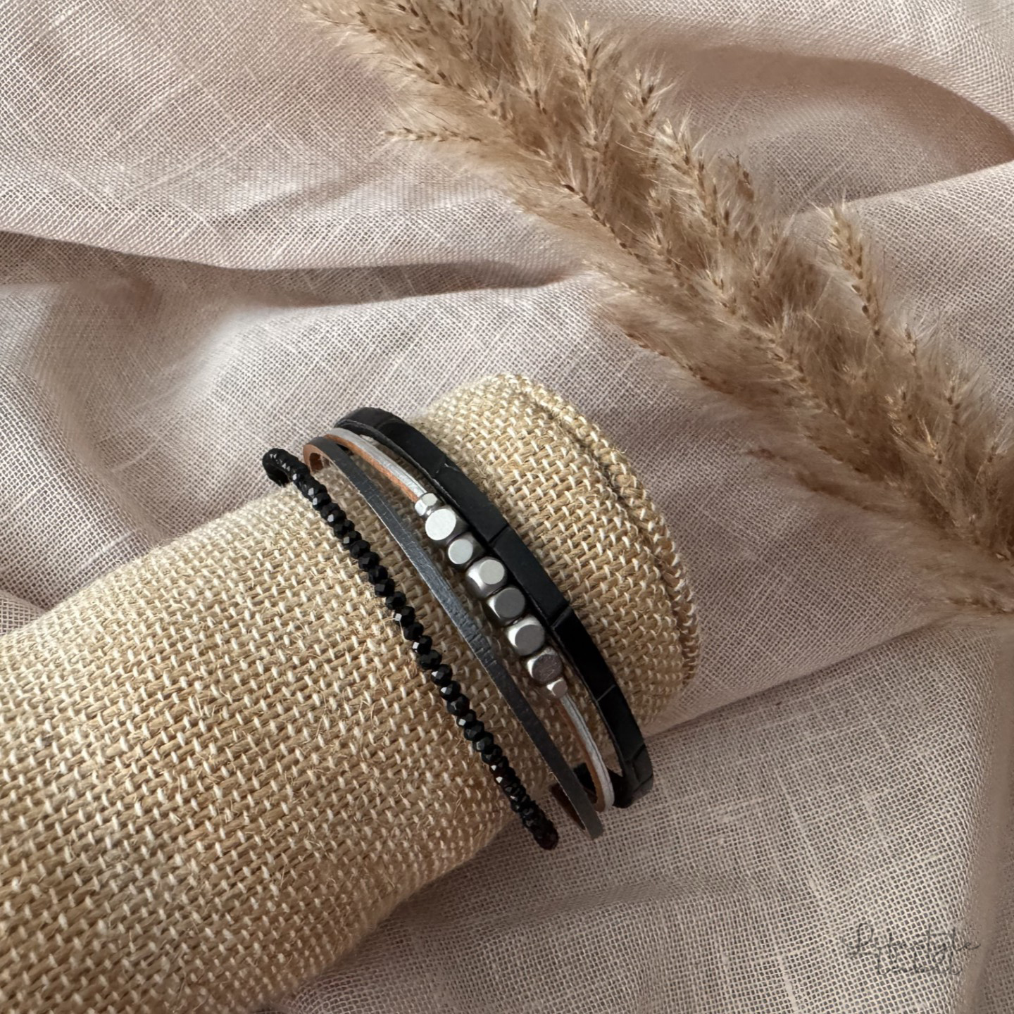 Leder(look) armbanden