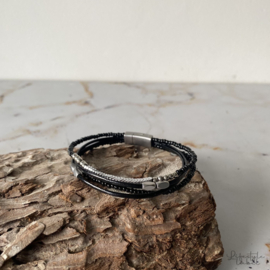 Leder(look) armbanden