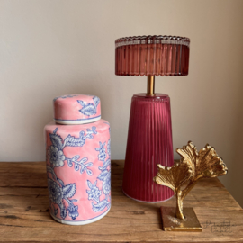 Decoratieve vaas licht roze/blauw