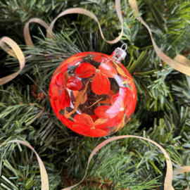 Handbeschilderde kerstballen