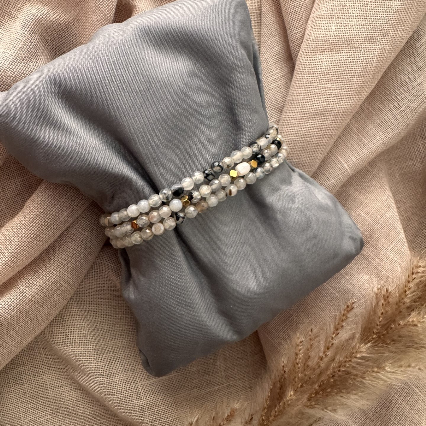 Dames armband Naomi antraciet