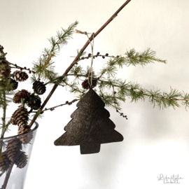 Kerstboom hanger metaal