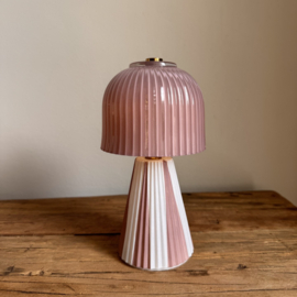 Led lampje Aura beige/licht roze