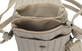 Telefoon/schoudertasje Brisbane naturel