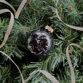 Kerstbal handmade middel nr 40