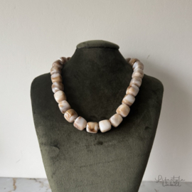 Ketting beige/bruin
