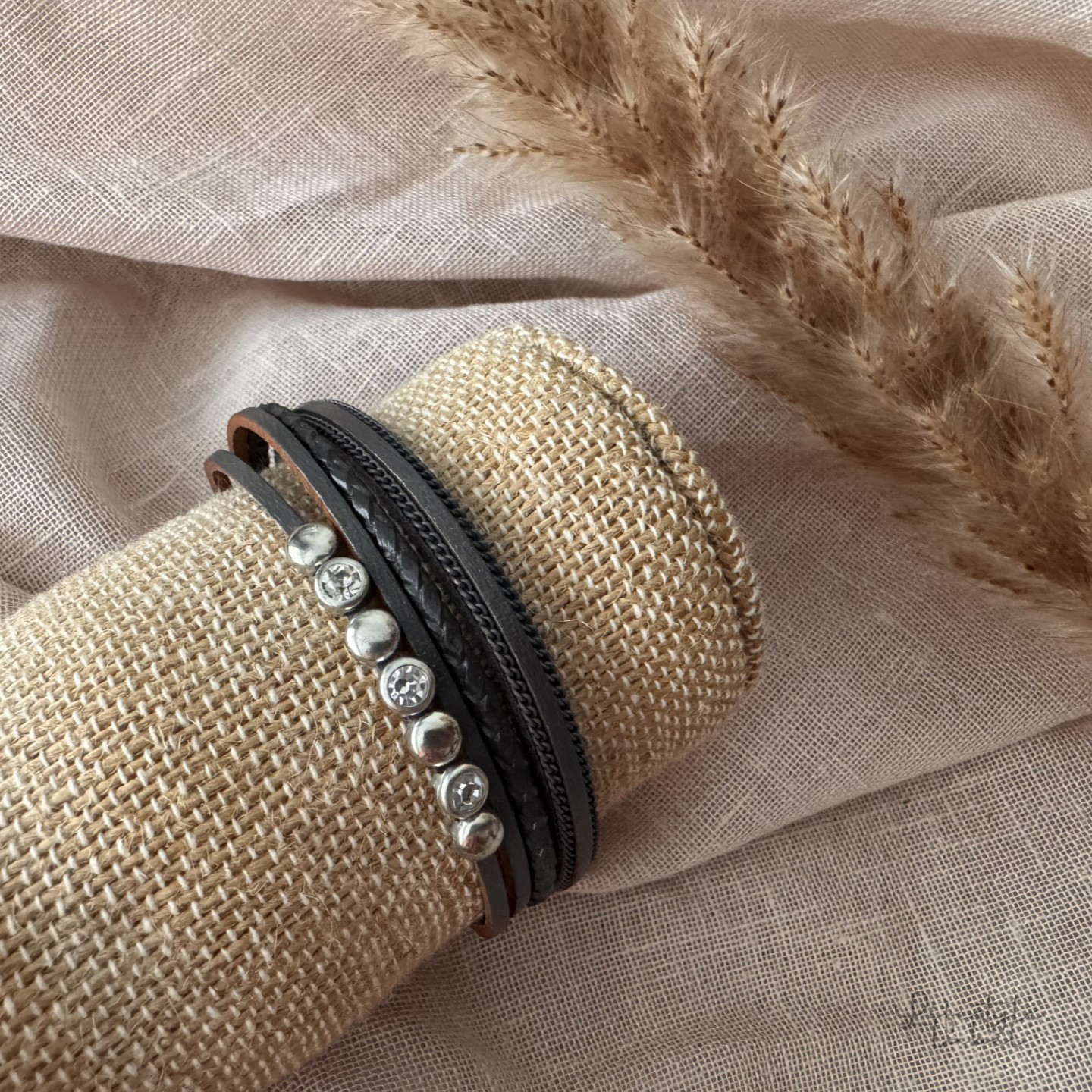 Armband sofie antraciet