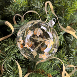 Kerstbal handmade  extra groot nr 15.