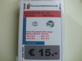 Assortiment RVS Moeren