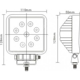 werklamp 9 LED's