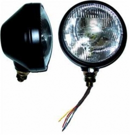 koplamp 160 mm zwart met E-keur