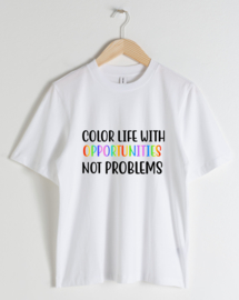 DAMES T-shirt "Color your life"