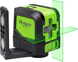Huepar M-9011G Kruislijnlaser, groen 15 m werkbereik